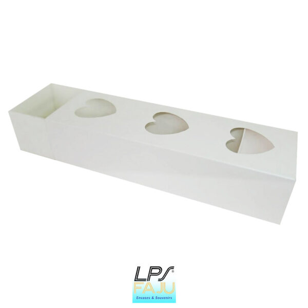 Caja Blanca Tipo Fosforera Con Visor De Corazones Lps Faju 6786