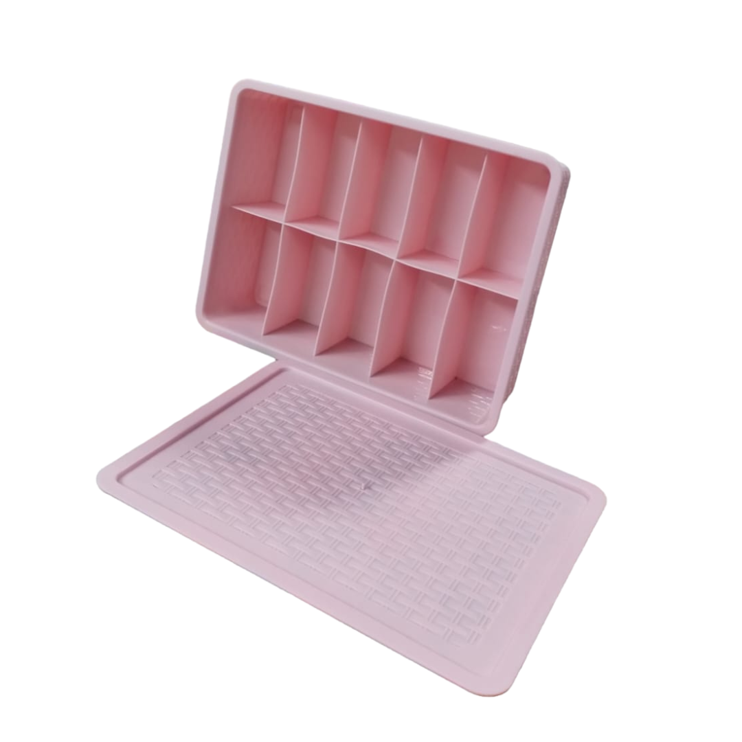 CAJA ORGANIZADORA 23 DIVISIONES ROSA CHICLE