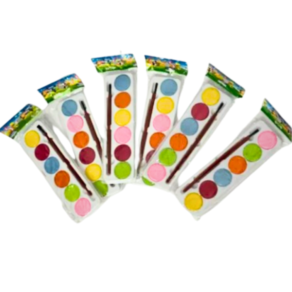 **Acuarela Nuevo: Set de 6 Colores + Pincel y Paleta de 10cm para tus Creaciones Artísticas**